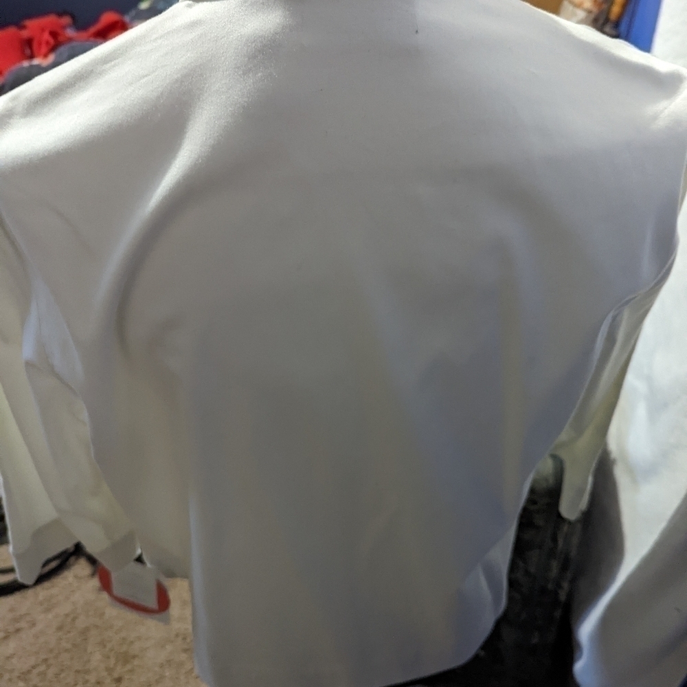 Liz Claiborne White Long Sleeve Jacket - Picture 2 of 3